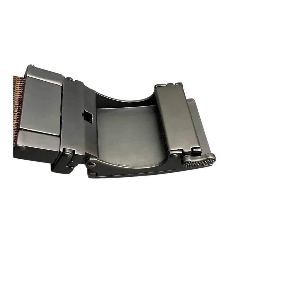 Black Brown Reversible Tactical Nylon Fabric Gunmetal Buckle Belt Men 12”- 46”